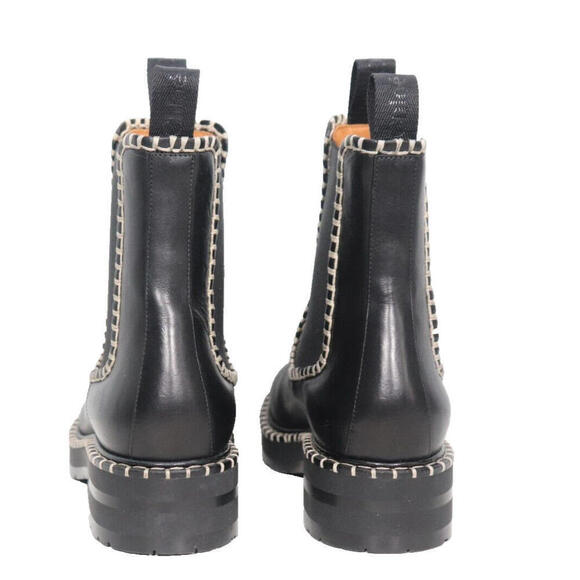 Chloe Women's Size EU 38 US8 Black Noua Chelsea Boots Leather Ankle Boot $1500 - Picture 6 of 10